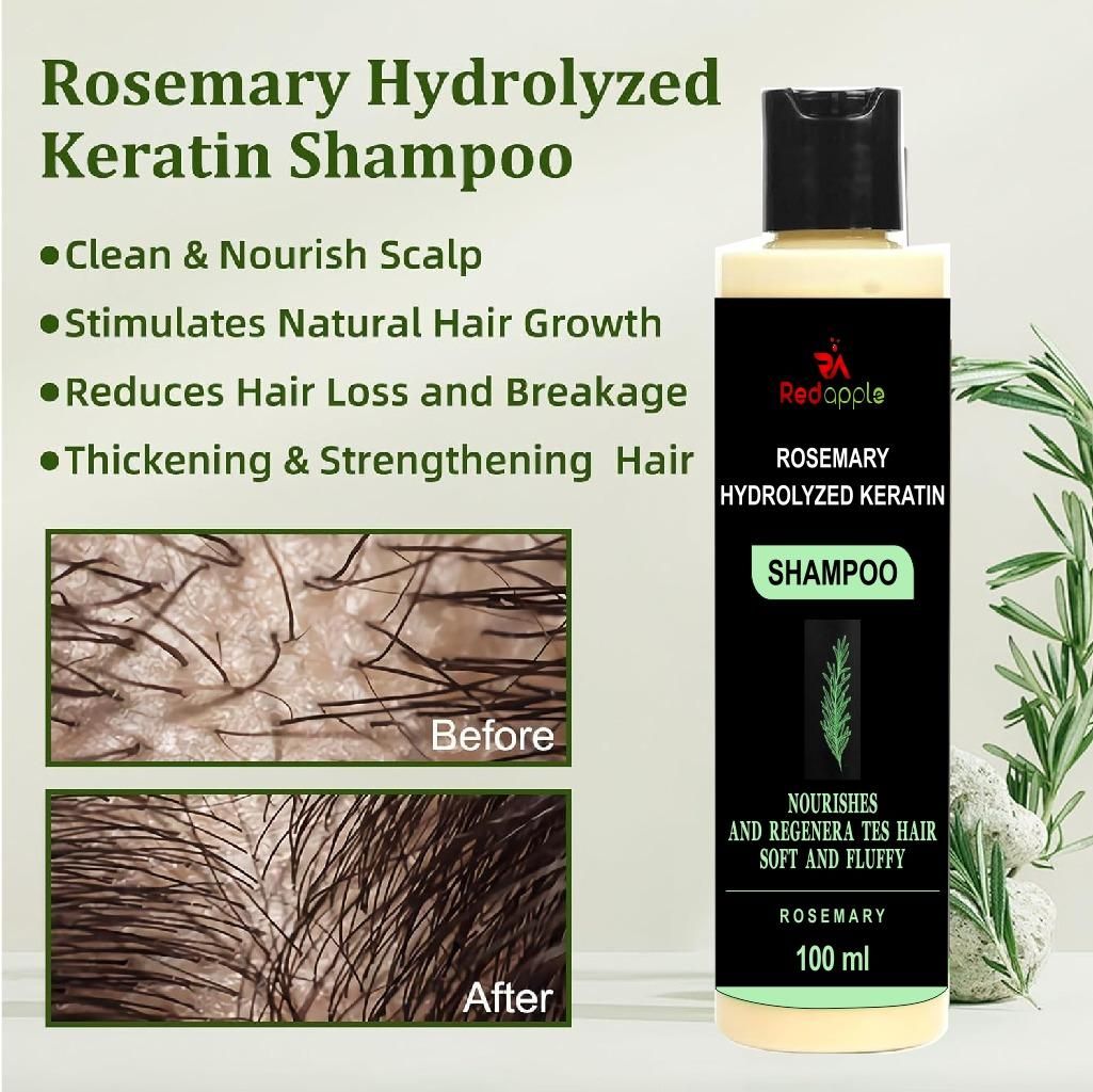 Rosemary Hydrolyzed Keratin Shampoo 100 ml Pack of 2